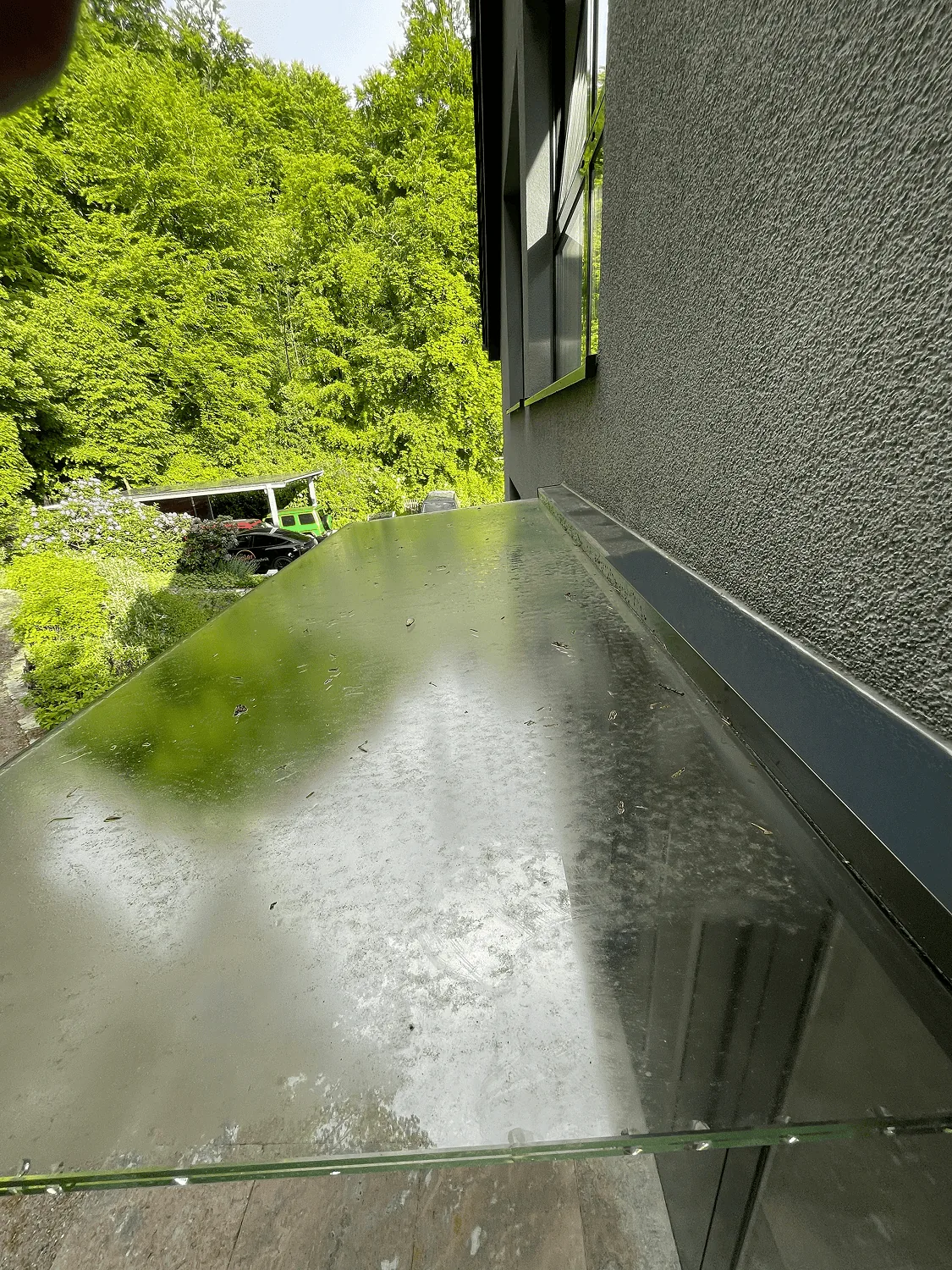 Fenster vor der Reinigung